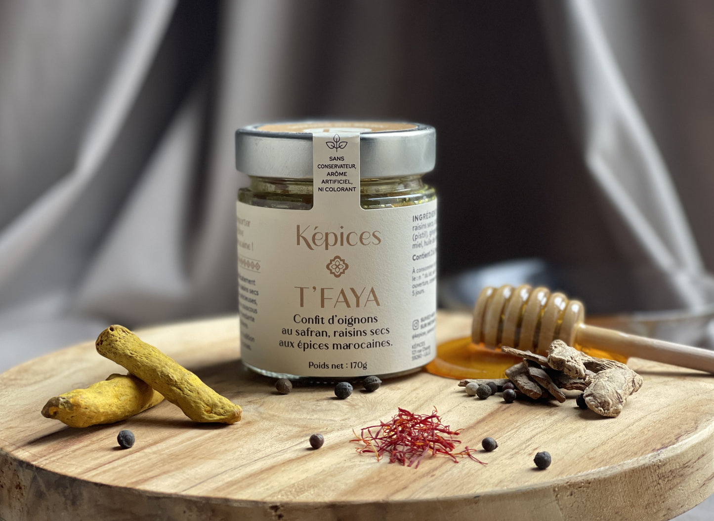 T’Faya – Confit d'oignons au safran et raisins secs